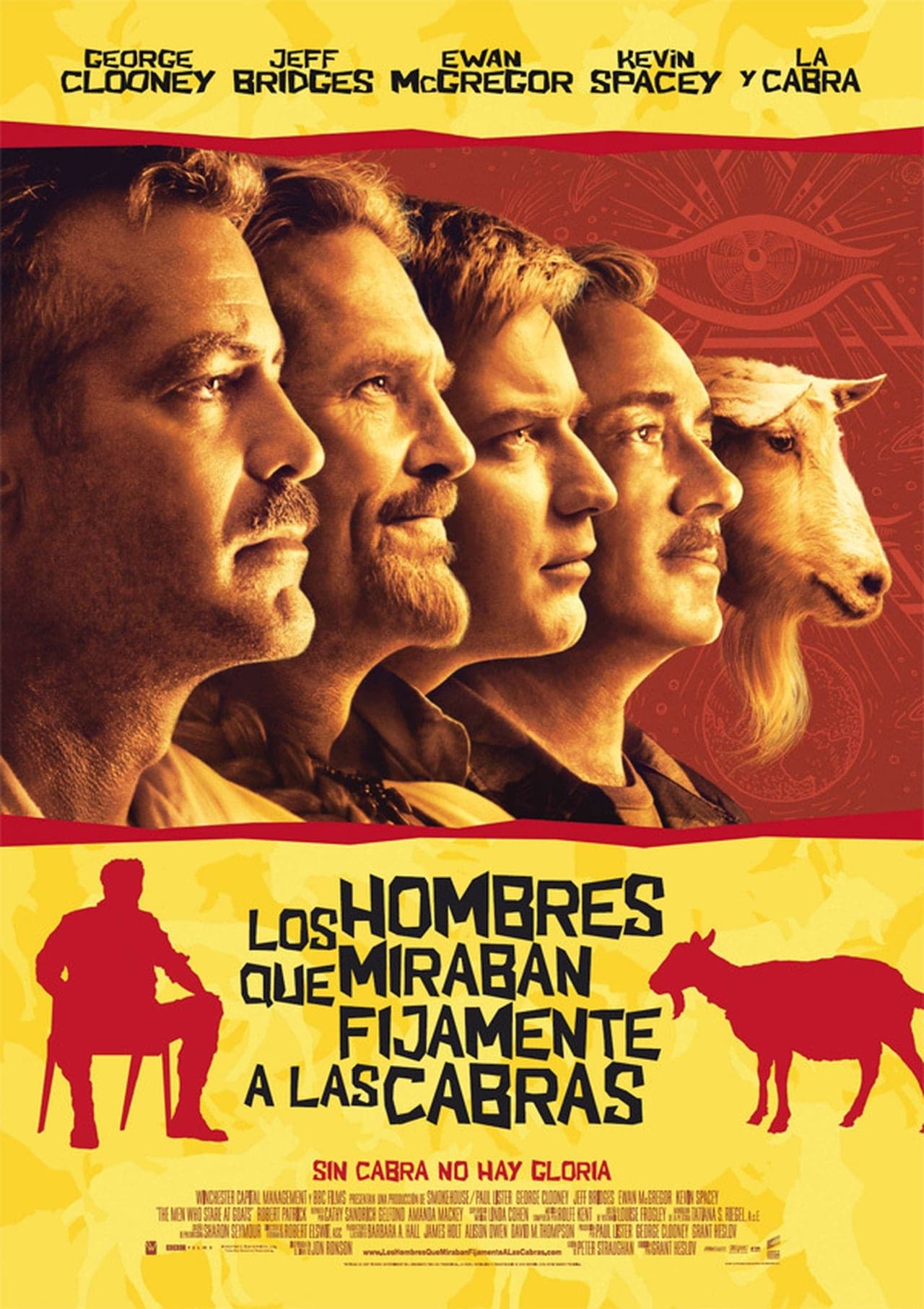 Película Los hombres que miraban fijamente a las cabras