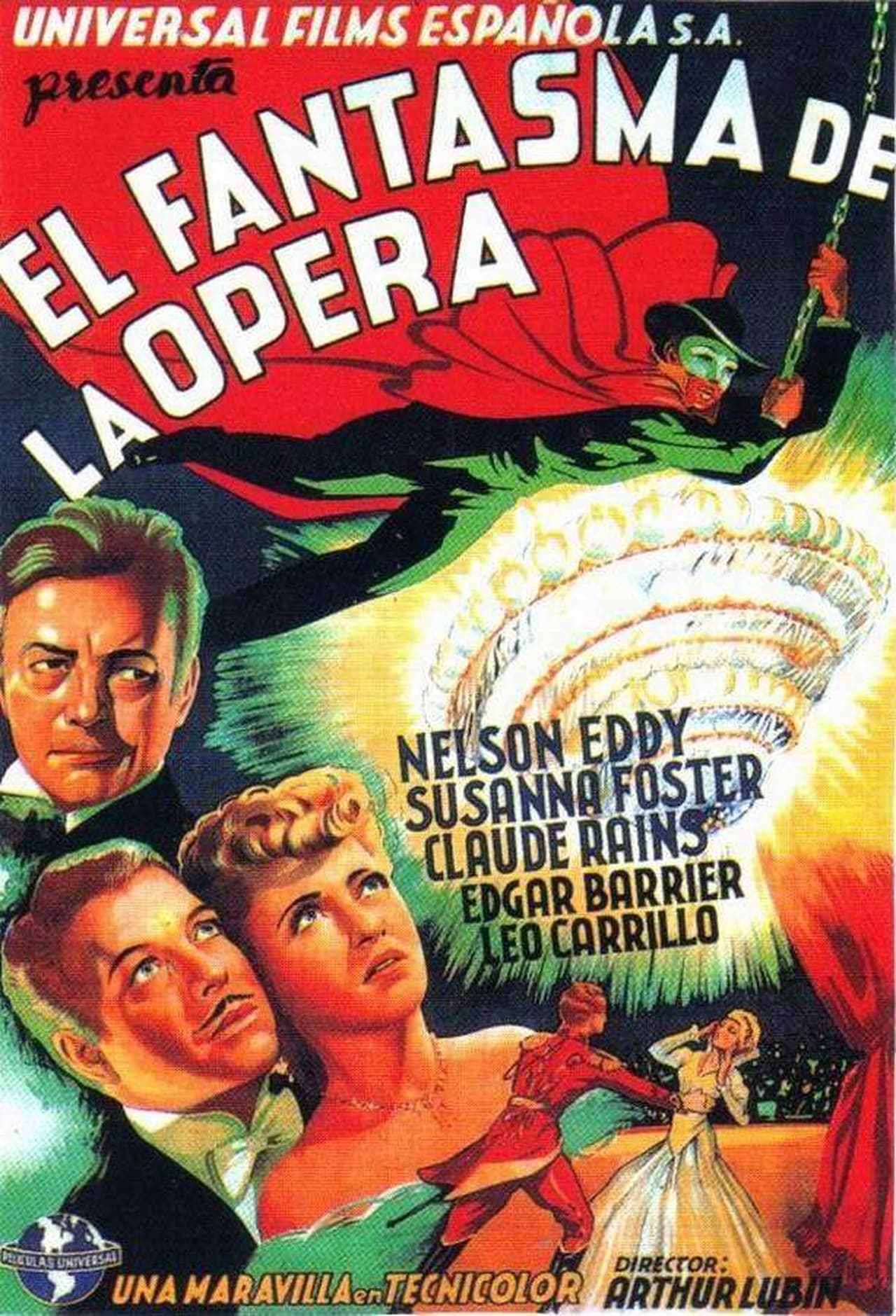 Película El fantasma de la Ópera