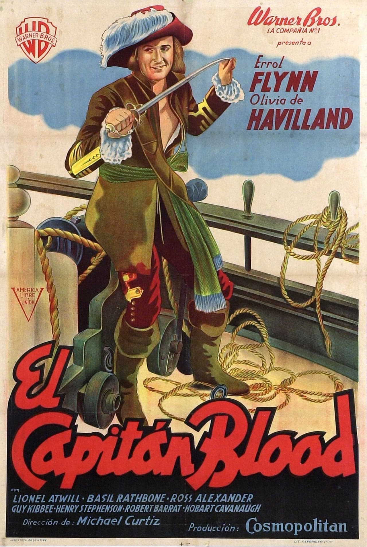 Película El capitán Blood