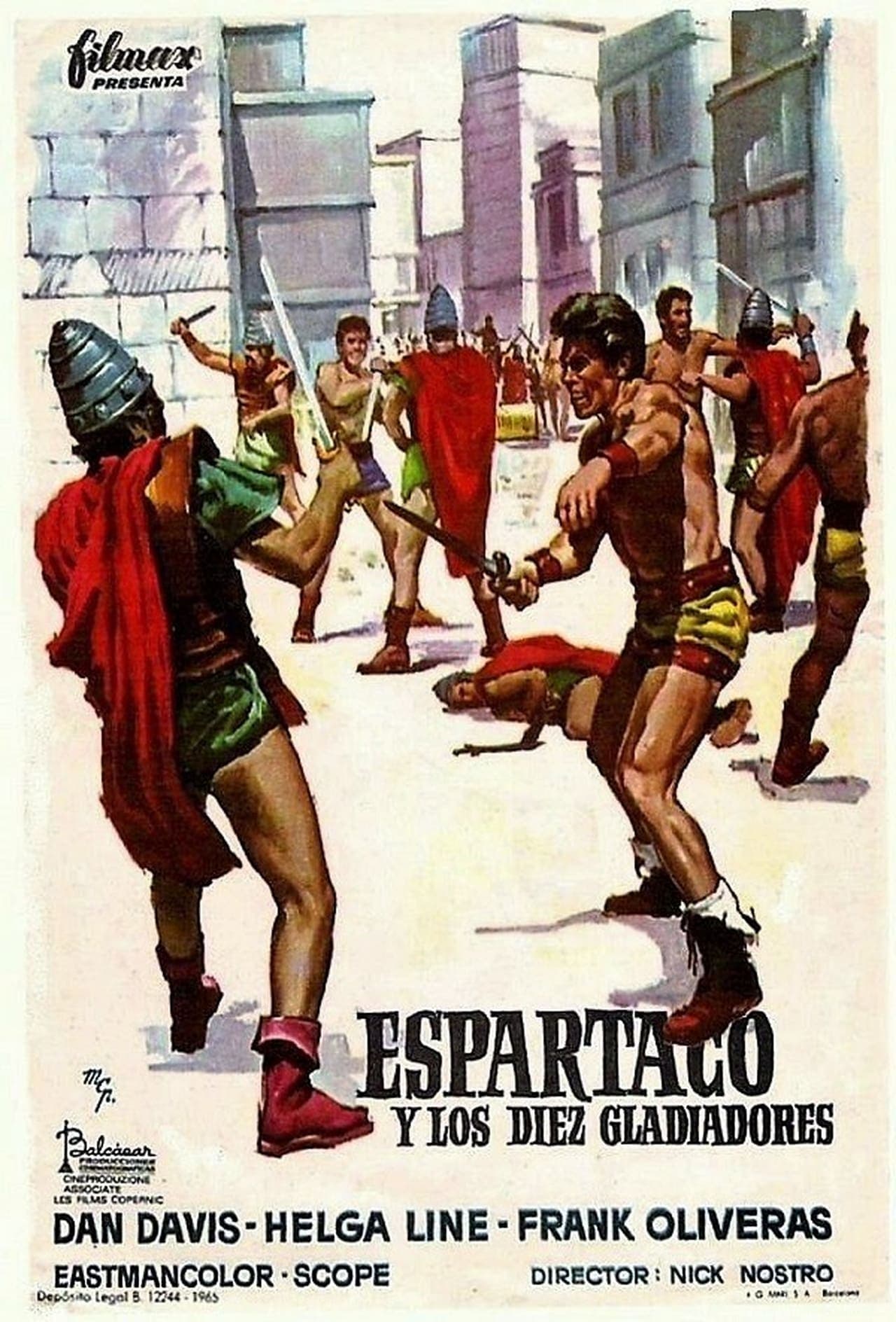 Movie Espartaco y los diez gladiadores