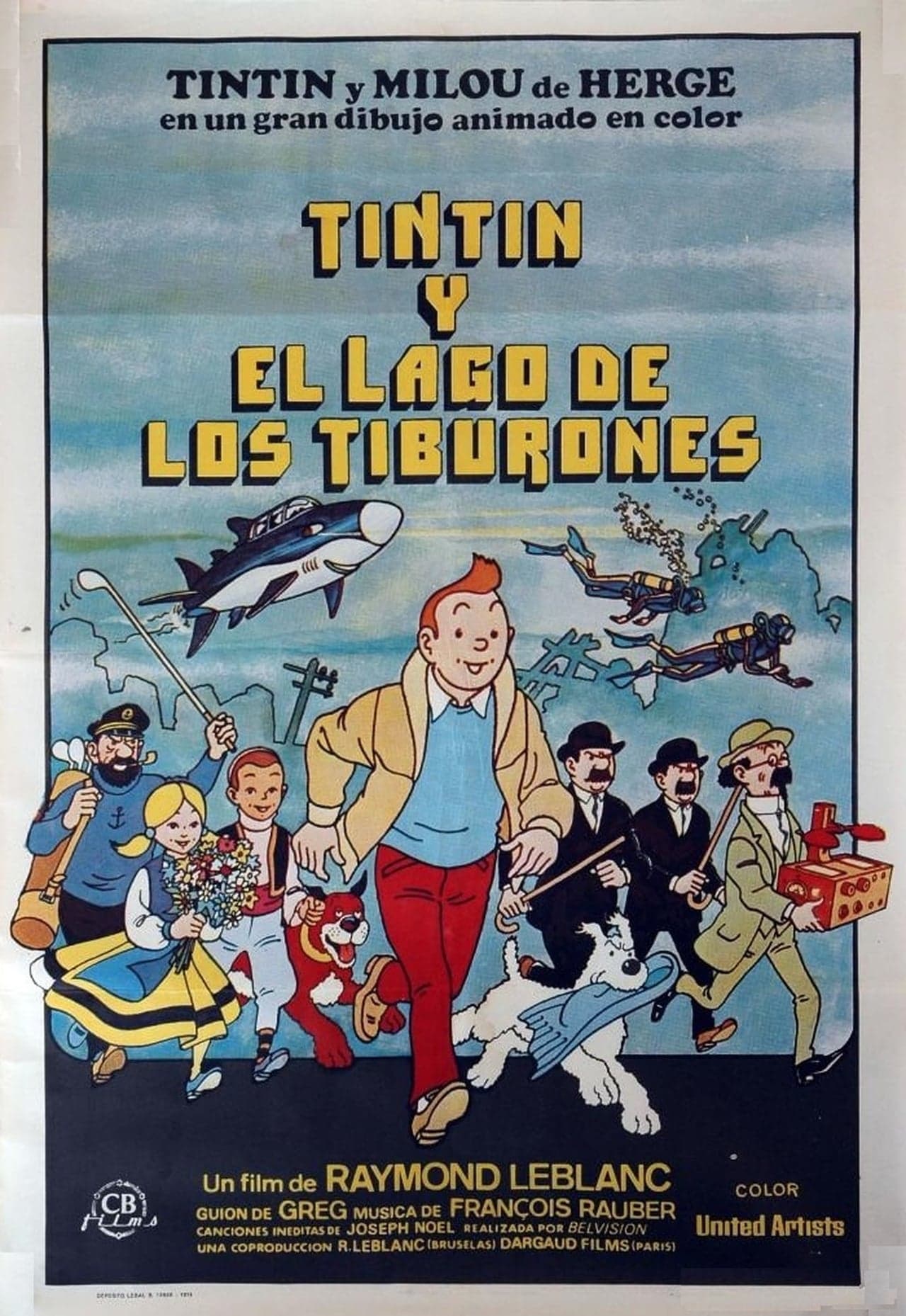 Película Tintín y el lago de los tiburones