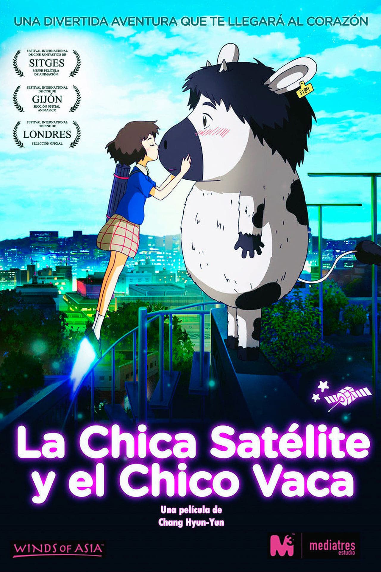 Película La chica satélite y el chico vaca