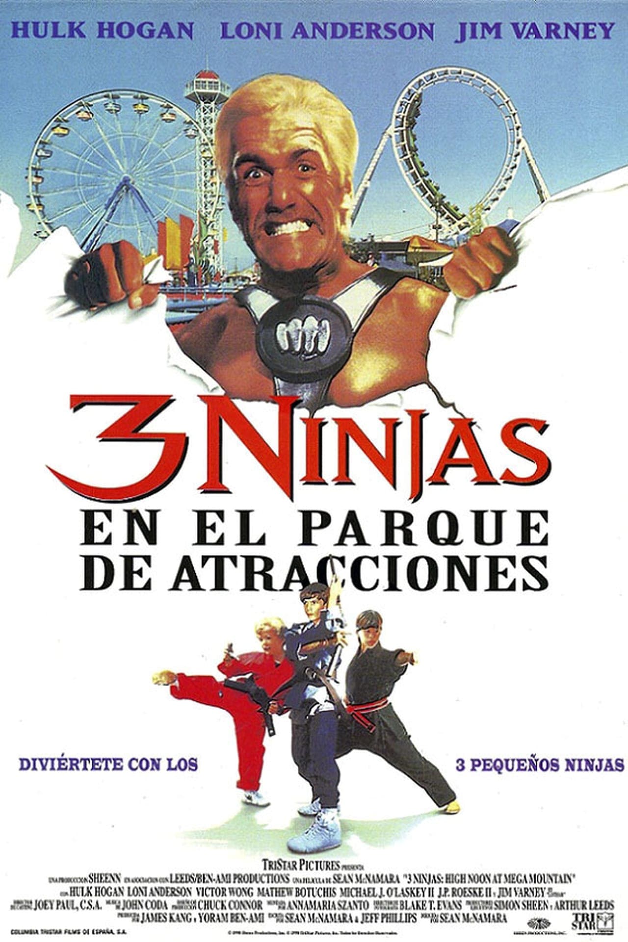 Película 3 ninjas en el parque de atracciones