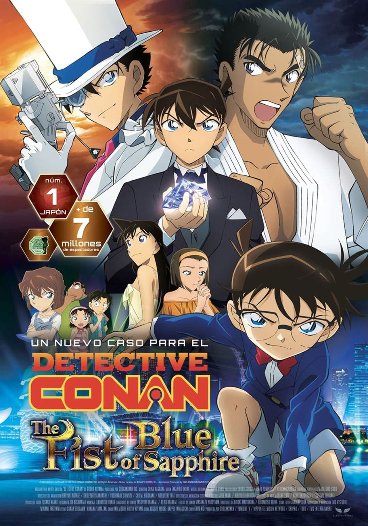 Movie Detective Conan 23 : El puño de Zafiro Azul