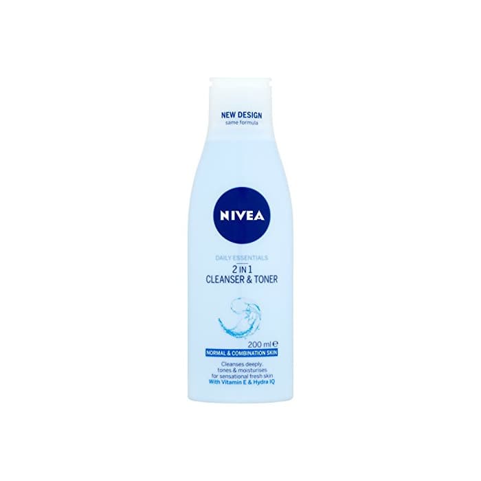 Belleza Nivea visage - Tónico y limpiador 2 en 1, pack de 3