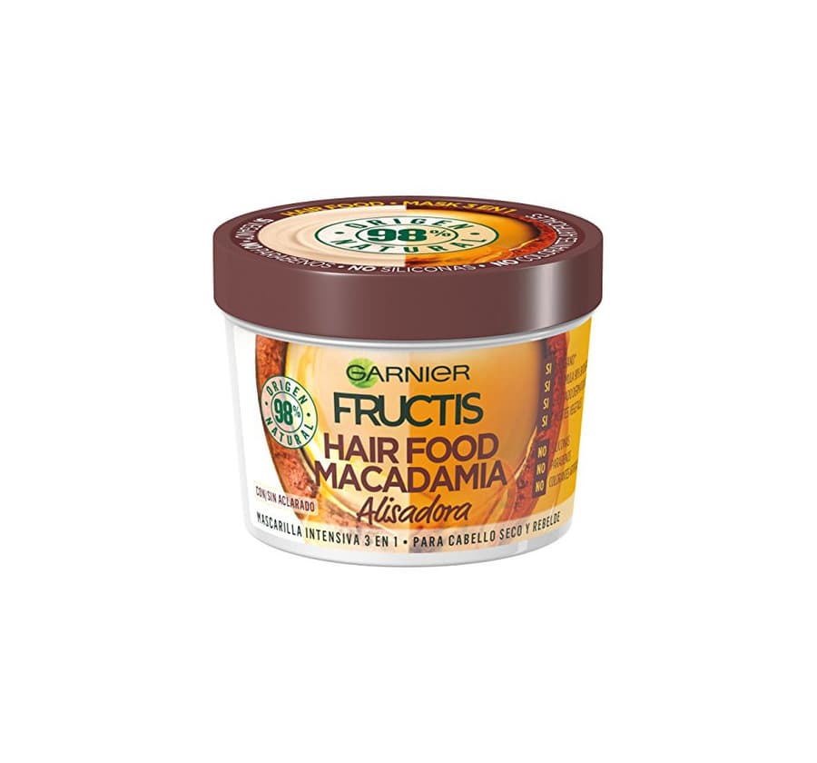 Beauty Garnier Fructis Hair Food Macadamia Mascarilla 3 en 1-390 ml