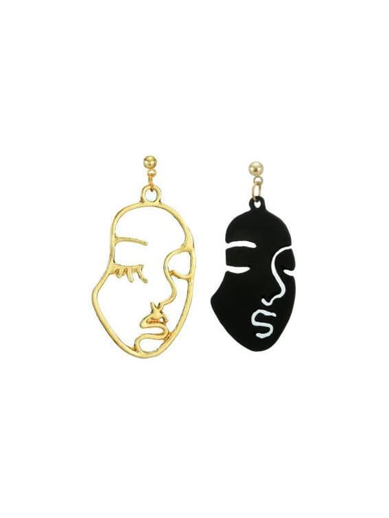 Producto Hollow Face Design Drop EarringsFor Women-romwe