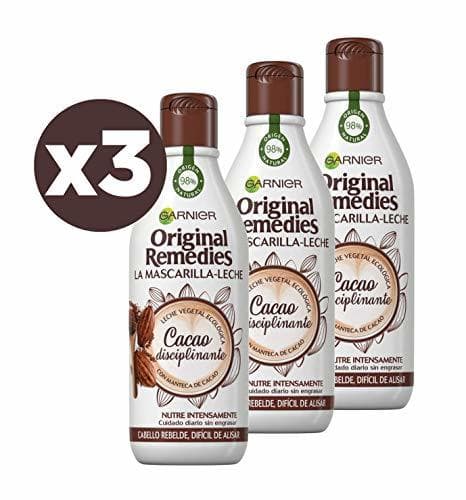 Beauty Garnier Original Remedies La Mascarilla Leche Cacao Disciplinante para Pelo Rebelde o