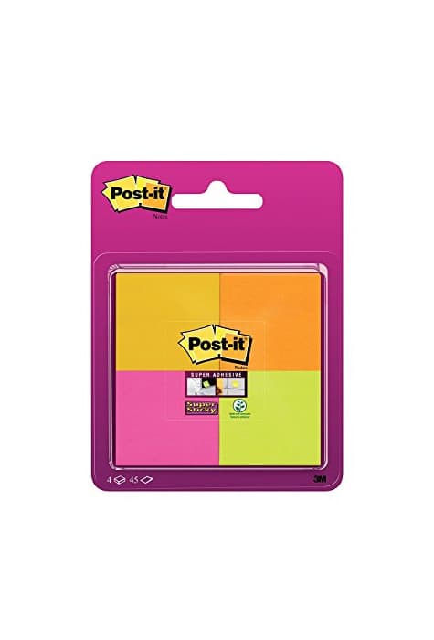 Product Post-It 6910SSS-YPOG-EU - Pack de 4 blocs de notas adhesivas, 47.6 x