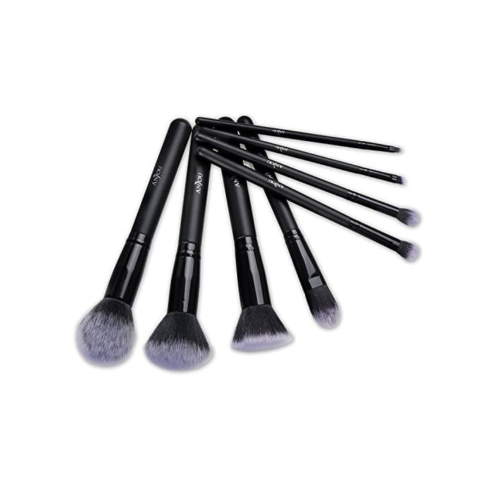 Producto Kit de Brochas Maquillaje 8 Piezas Anjou Cerdas de Fibra Sintética Suave