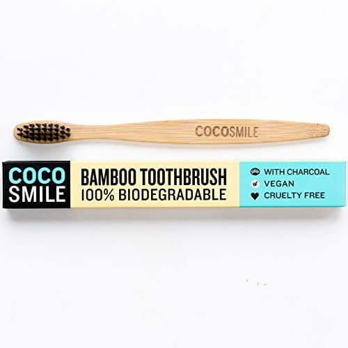 Belleza Cocosmile de bambú natural del cepillo de dientes - Soft de carbón