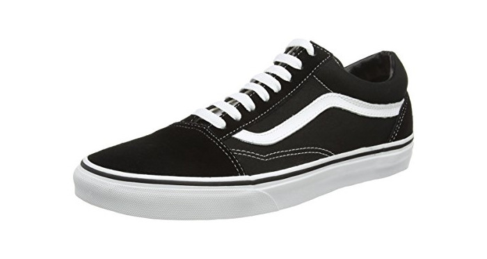 Fashion Vans Old Skool, Zapatillas Unisex Adulto, Negro