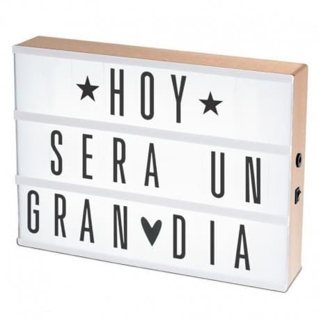 Fashion Caja de luces con letras 