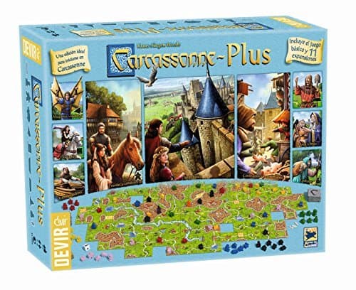 Producto Devir Carcasonne-Plus, Incluye el Juego básico y 11 expansiones