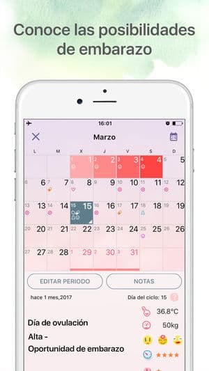 App Periodo Calendario Menstrual