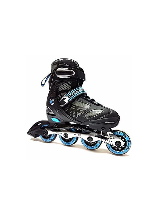 Fitness KRF Xr-180 Patines en línea, Hombre, Negro, L