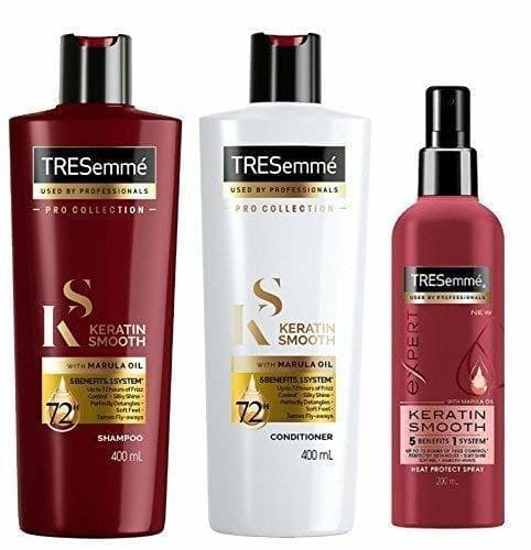 Beauty Tresemme Keratin - Acondicionador de champú TRIO 400 ml cada uno