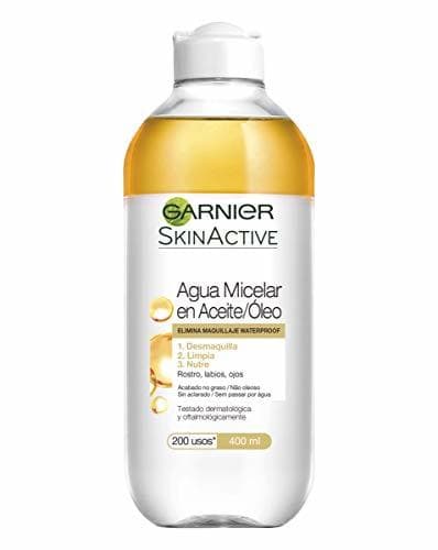 Belleza Garnier SkinActive Agua Micelar en Aceite Pieles Normales y Sensibles Elimina Maquillaje