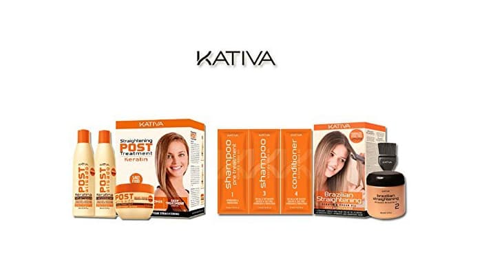 Belleza Kativa - Queratina para el cabello y aceite de Argán, Alisado Brasileño