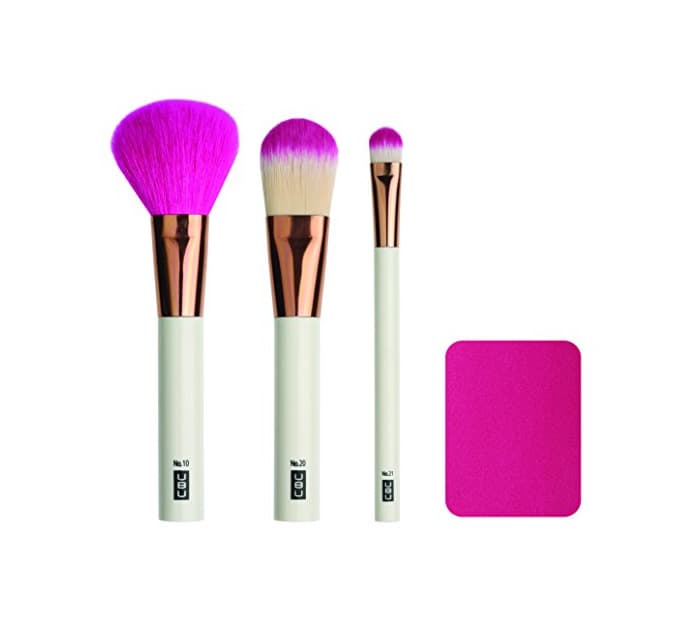 Beauty UBU Face On Kit Set Esencial 3 Brochas y Esponja Aplicadora