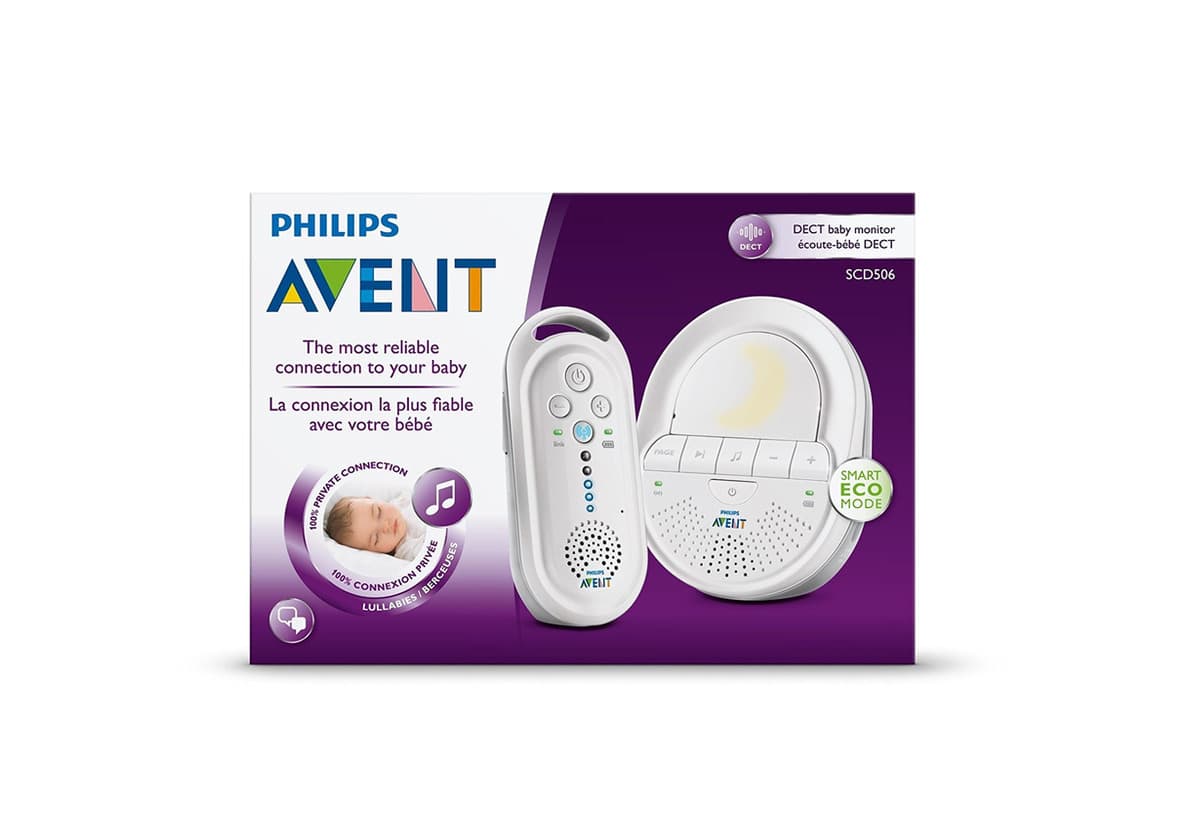 Producto Philips AVENT Audio Monitors SCD506/01 DECT babyphone 120channels Color blanco vigila bebes