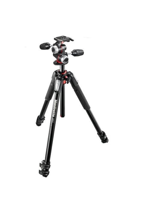 Electronic Manfrotto MK055XPRO3-3W -Kit de trípode 3 secciones con rótula 3D de aluminio