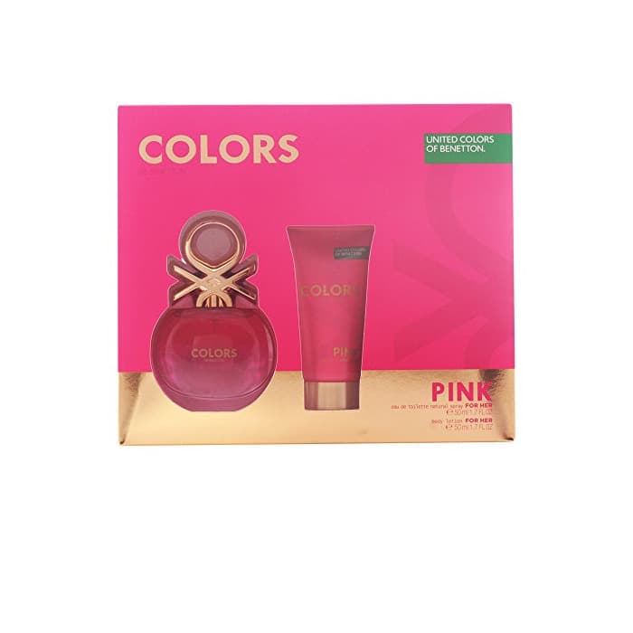 Belleza Benetton Colors Pink Set de Agua de Colonia y Loción Corporal