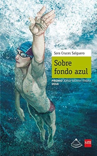 Book Sobre fondo azul