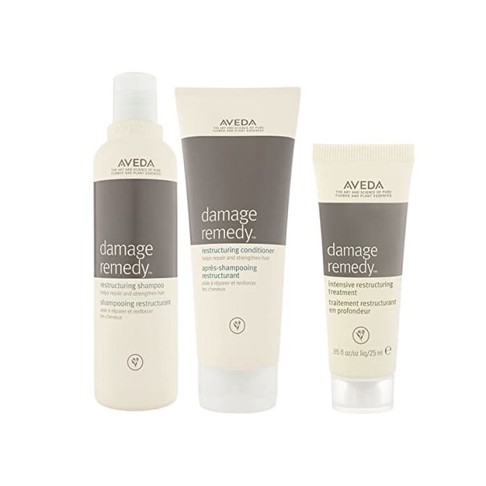 Belleza Aveda Damage Remedy Reestructuración Champú y Acondicionador Duo con Reestructuración Tratamiento muestra