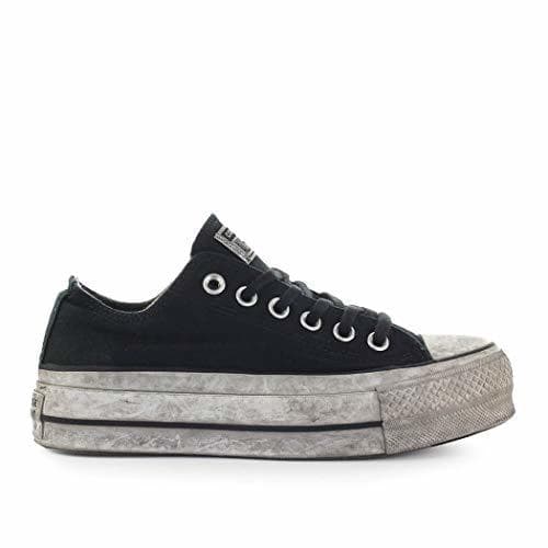 Fashion Zapatos de Mujer Zapatilla Chuck Taylor Negra Converse All Star Smoked SS