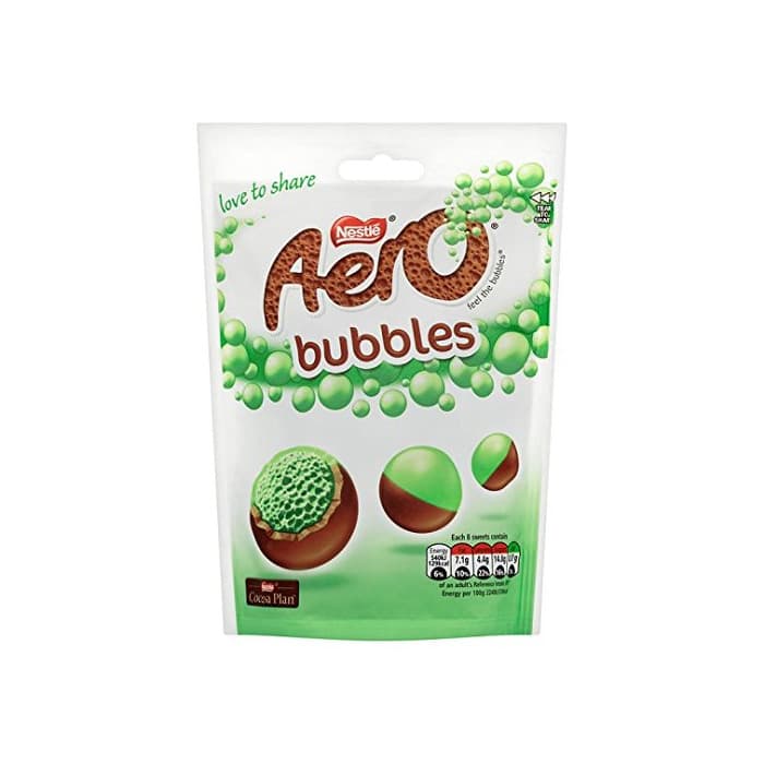 Product Aero Bubbles Peppermint Chocolate Pouch 113G