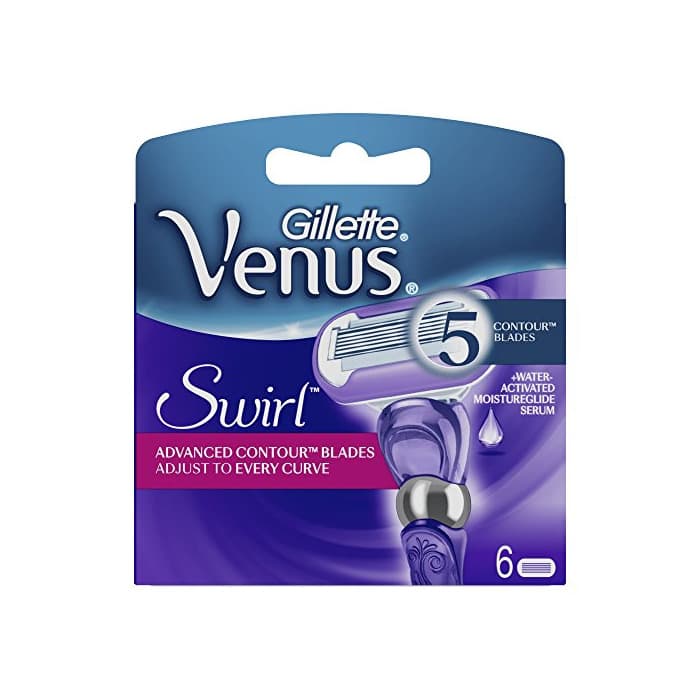 Beauty Gillette Venus Swirl – Cuchillas de afeitar – Pack de 6