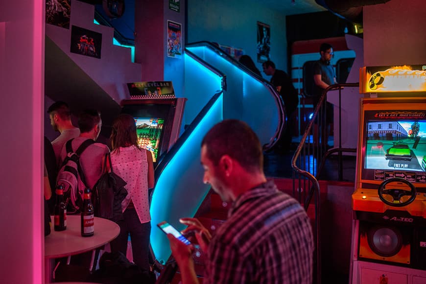 Place Next Level Arcade Bar