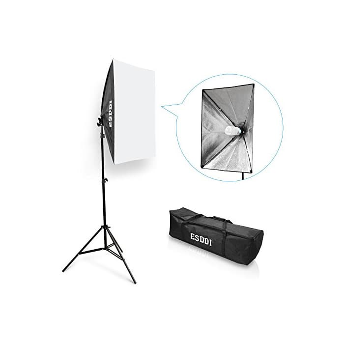 Electrónica ESDDI Fotografia Softbox 50x70cm Continuo Kit lluminazione Boom Softbox Set Attrezzatura Fotografica