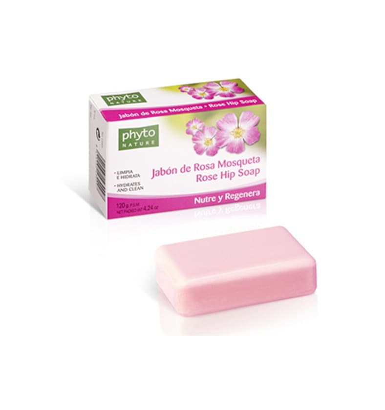 Belleza PHYTO NATURE pastilla jabón rosa mosqueta 120 gr