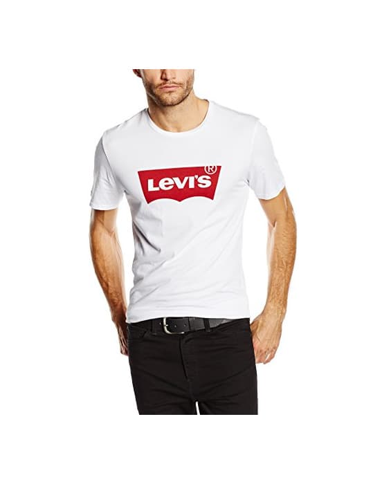 Fashion Levi's Graphic Set-In Neck, Camiseta para Hombre, Blanco