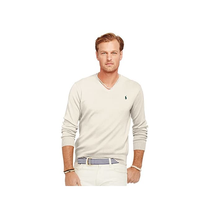 Moda Ralph Lauren Jersey Pima para Hombre con el Cuello en V