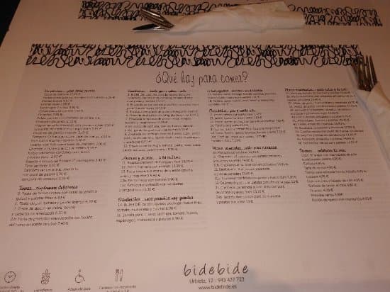 Restaurantes BIDEBIDE