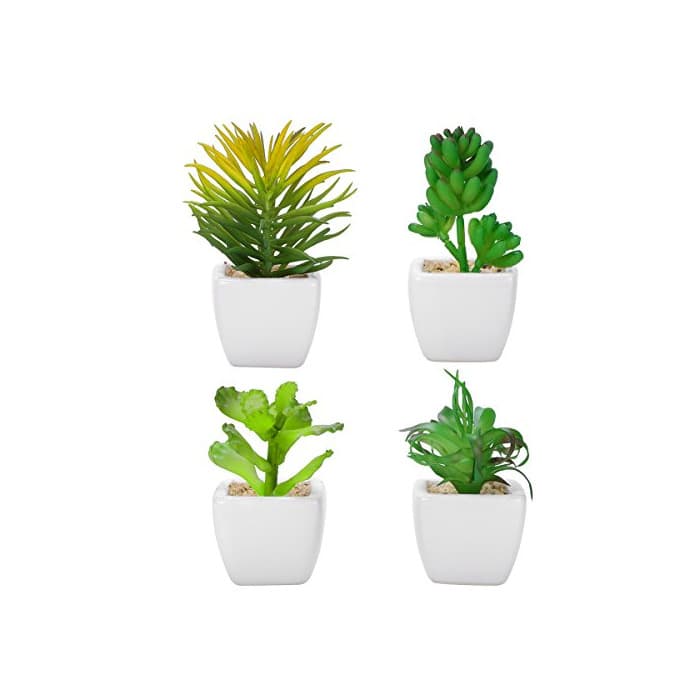 Elemento de la categoría hogar WINOMO 4pcs falsas plantas de simulación falsa suculentas artificialmente suculentas artificiales con