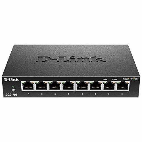 Electrónica D-Link DGS-108 Switch conmutador de red de 8 puertos Gigabit RJ-45