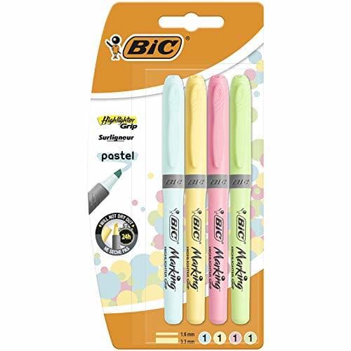 Product BIC Highlighter Grip Pastel - Blíster de 4 unidades