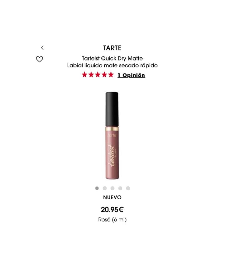 Producto Tarteist Quick Dry Matte