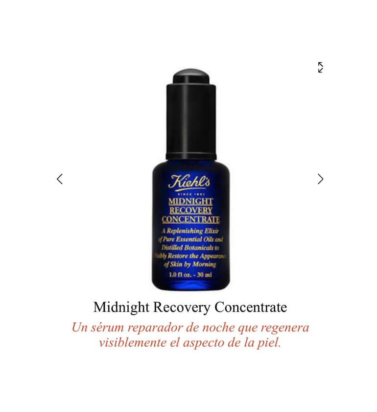 Product Midnight Recovery Concentrate – Facial Oil – Kiehl's