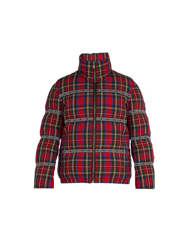 Producto Versace Tartan Logo Puffer Jacket for Men