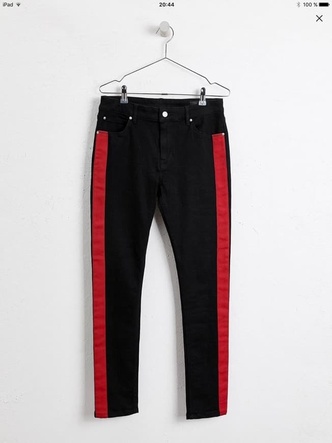 Producto Jeans negros ASOS franja roja