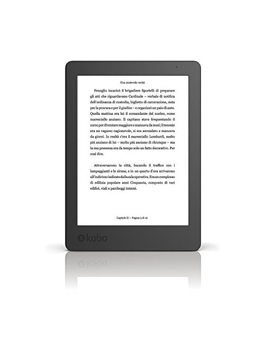 Electronic Kobo Aura N236-KU-BK-K-EP - E-Reader de 6'', 2da Edicion