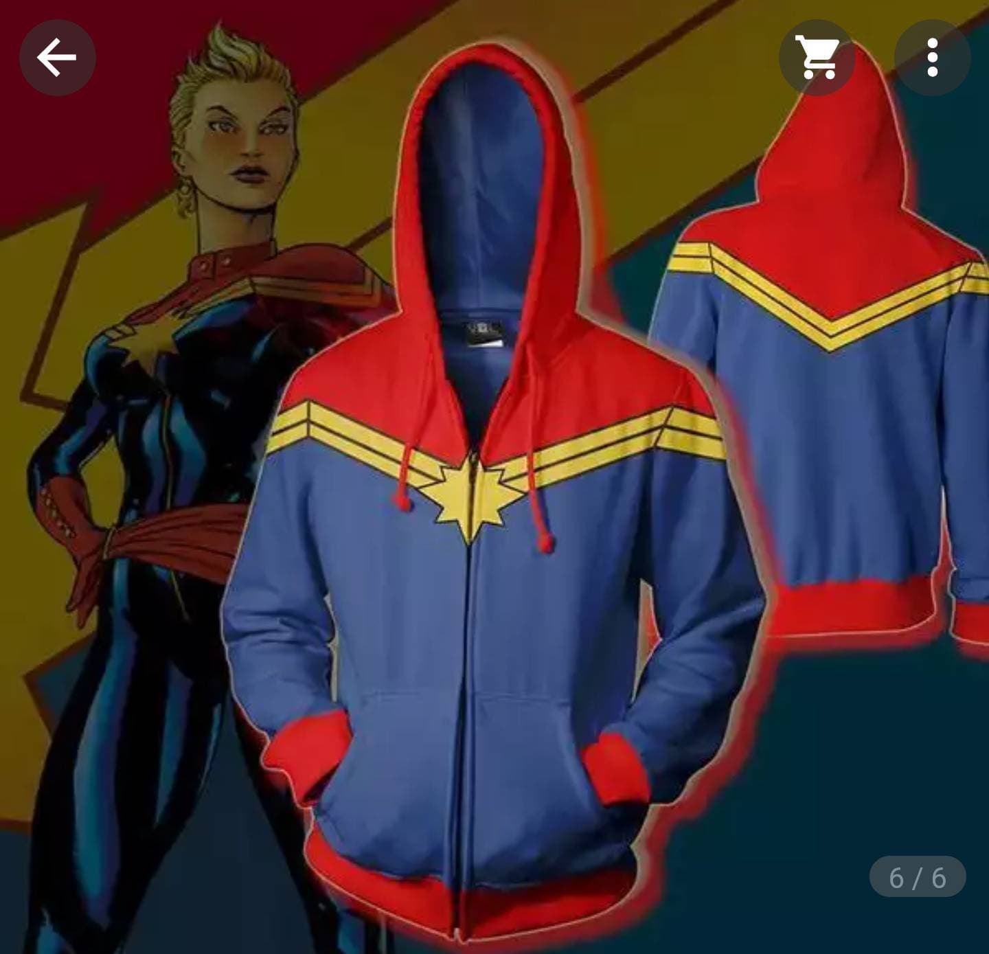 Moda Sudadera capitana Marvel