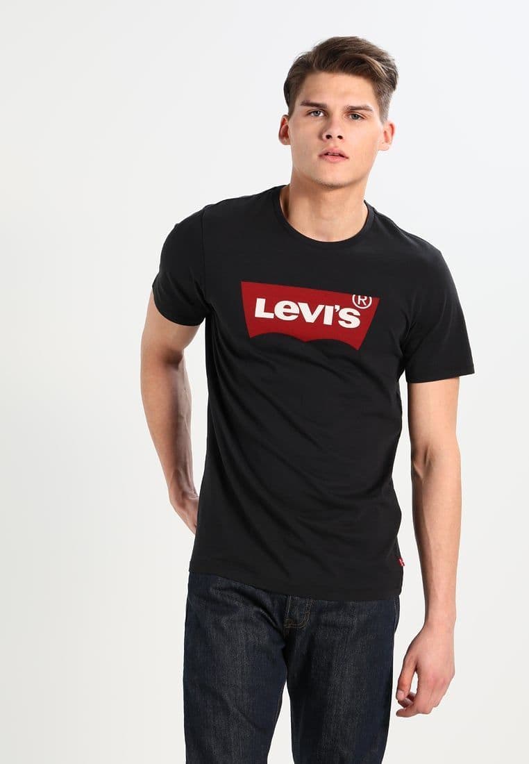 Moda Levi's Graphic Set-In Neck, Camiseta para Hombre, Blanco