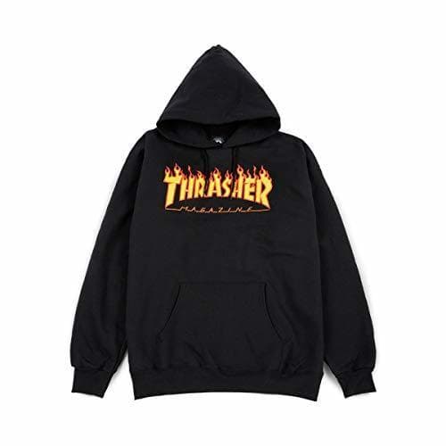 Moda THRASHER TRUTSH05749 Camiseta, Negro