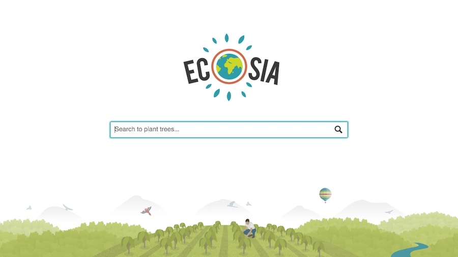 Moda Ecosia - the search engine that plants trees